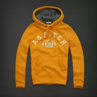 hommes veste hoodie abercrombie & fitch 2013 classic t69 jaune